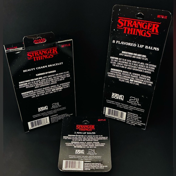 Stranger Things LIMITED Ed. Bracelet & Lip Gloss Set, Mini Balms & 8 Piece Balms - Picture 2 of 8